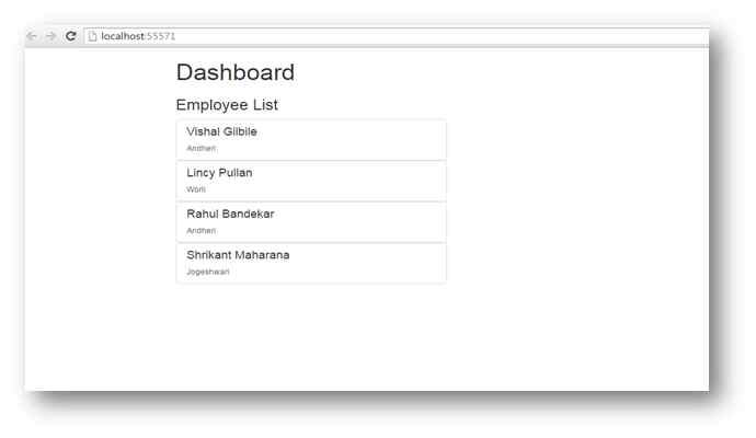 Executing the application